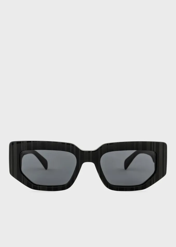 MensWomens Paul Smith Eyewear Black Stripe 039Kennet039 Sunglasses