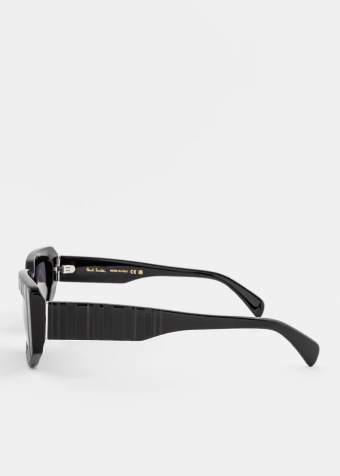MensWomens Paul Smith Eyewear Black Stripe 039Kennet039 Sunglasses MensWomens Paul Smith Eyewear Black Stripe 039Kennet039 Sunglasses