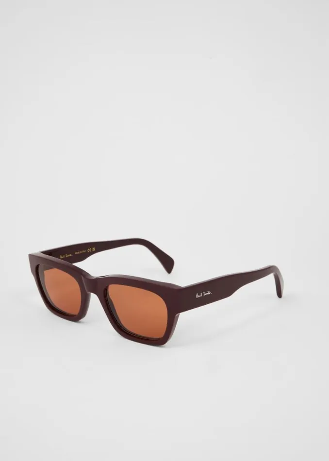MensWomens Paul Smith Eyewear Burgundy 039Loxham039 Sunglasses MensWomens Paul Smith Eyewear Burgundy 039Loxham039 Sunglasses