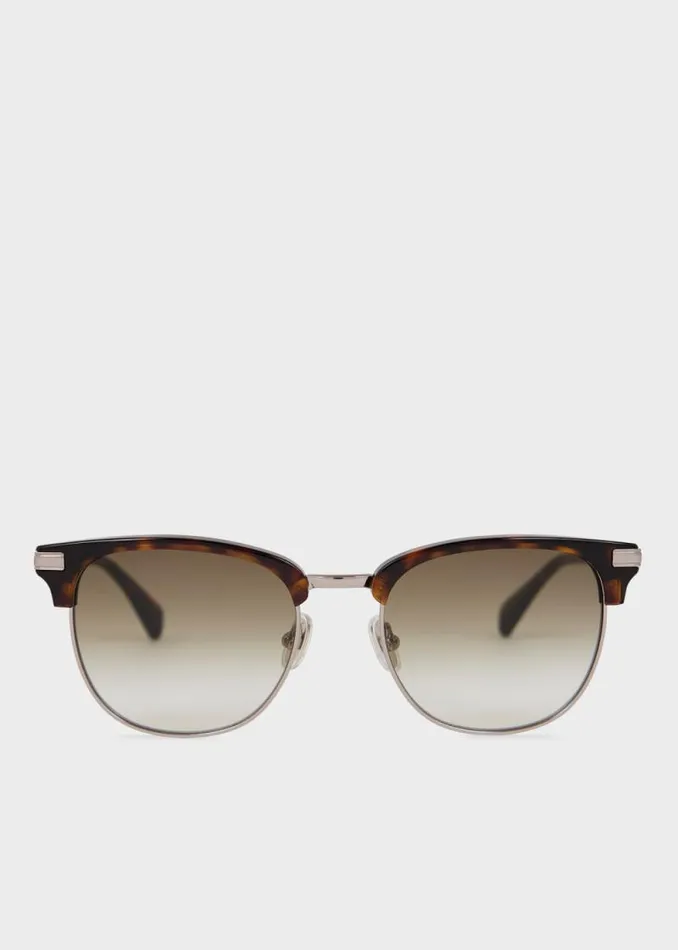 MensWomens Paul Smith Eyewear Gunmetal Havana 039Linden039 Sunglasses