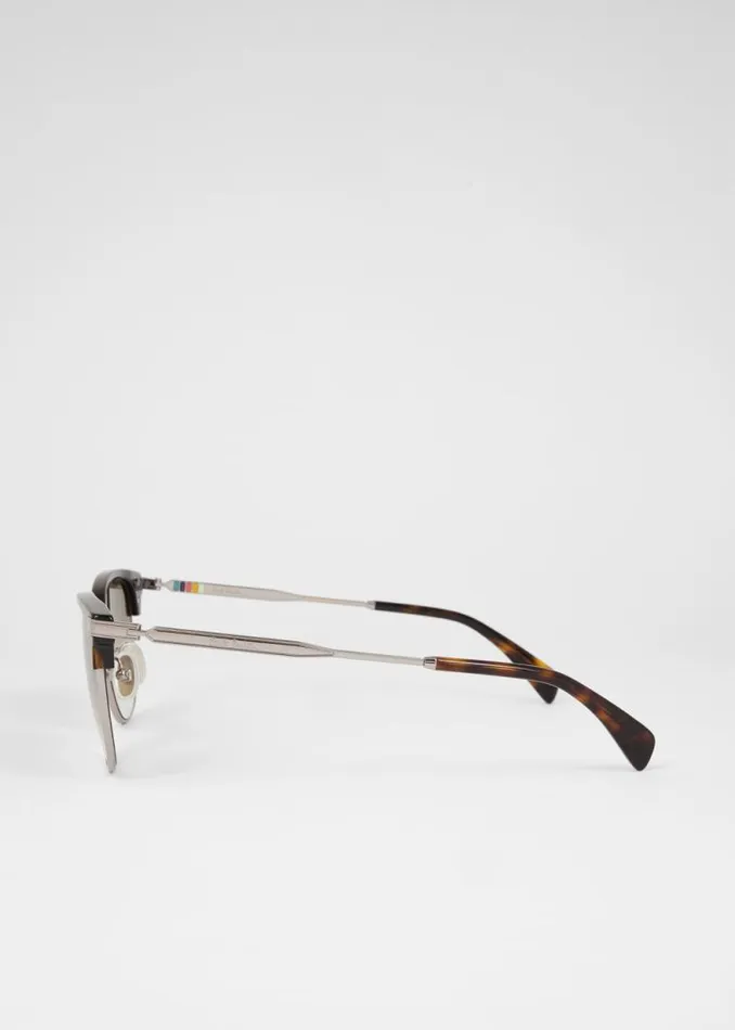 MensWomens Paul Smith Eyewear Gunmetal Havana 039Linden039 Sunglasses MensWomens Paul Smith Eyewear Gunmetal Havana 039Linden039 Sunglasses