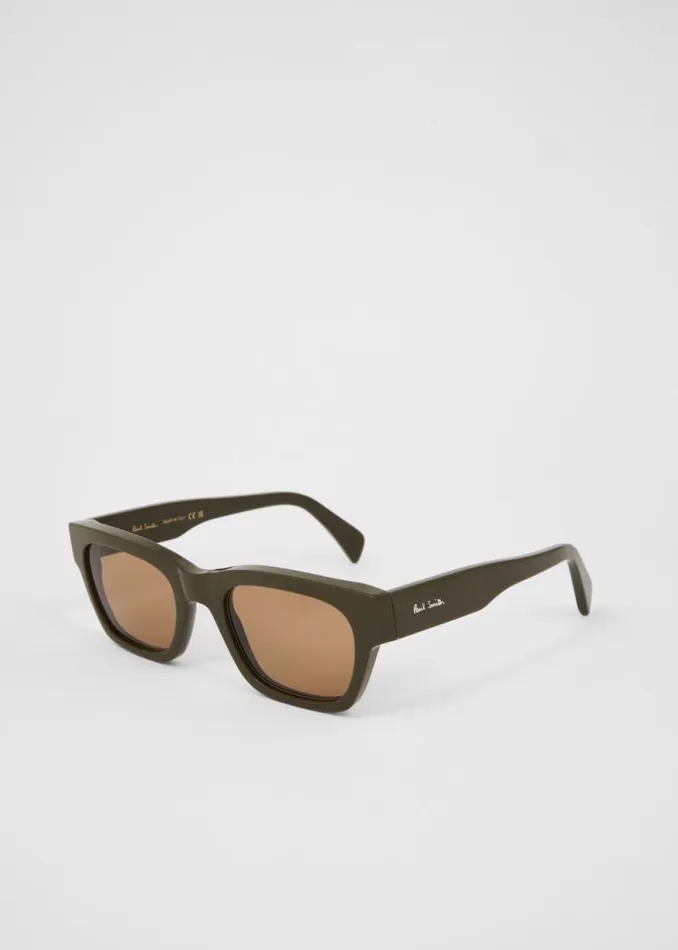 MensWomens Paul Smith Eyewear Olive 039Loxham039 Sunglasses MensWomens Paul Smith Eyewear Olive 039Loxham039 Sunglasses