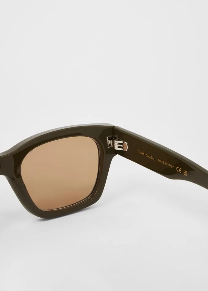 MensWomens Paul Smith Eyewear Olive 039Loxham039 Sunglasses MensWomens Paul Smith Eyewear Olive 039Loxham039 Sunglasses