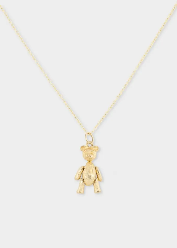 MensWomens Paul Smith Jewellery and Keyrings 039Artfully Articulated Bear039 Vintage Gold Necklace By Baroque Rocks MensWomens Paul Smith Jewellery and Keyrings 039Artfully Articulated Bear039 Vintage Gold Necklace By Baroque Rocks