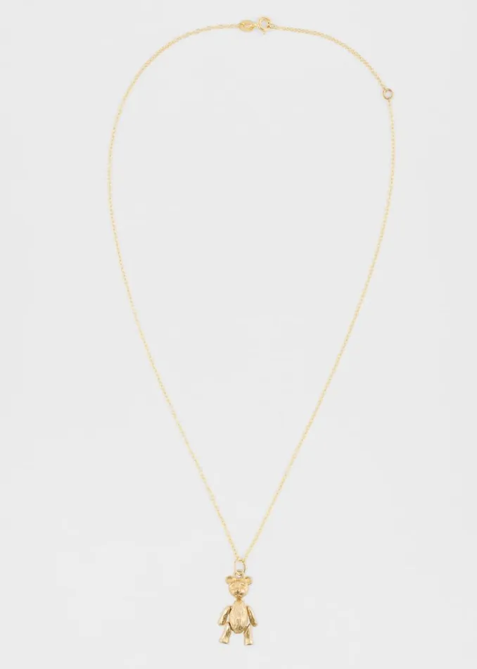 MensWomens Paul Smith Jewellery and Keyrings 039Artfully Articulated Bear039 Vintage Gold Necklace By Baroque Rocks MensWomens Paul Smith Jewellery and Keyrings 039Artfully Articulated Bear039 Vintage Gold Necklace By Baroque Rocks