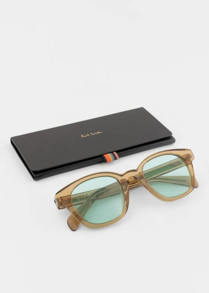 MensWomens Paul Smith Monogrammed Gifts Light Brown 039Glover039 Sunglasses MensWomens Paul Smith Monogrammed Gifts Light Brown 039Glover039 Sunglasses