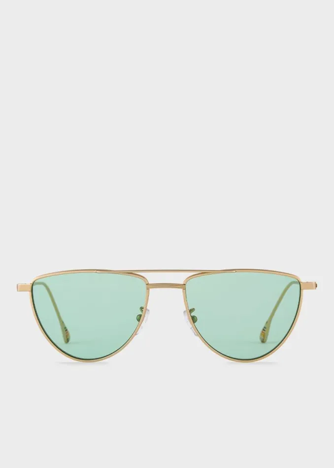 MensWomens Paul Smith Monogrammed Gifts Matte Gold 039Garner039 Sunglasses
