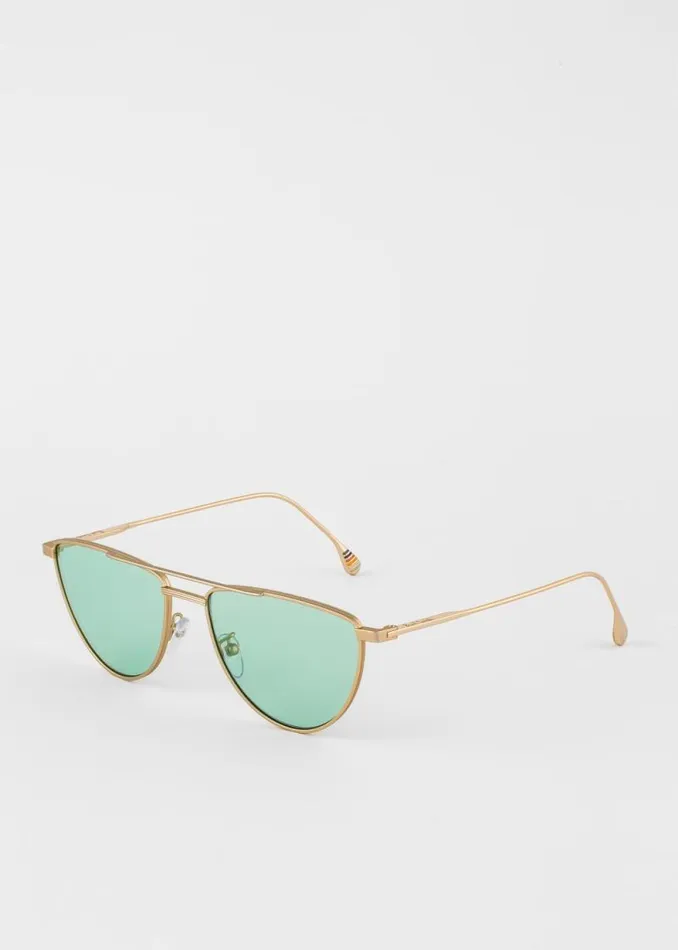 MensWomens Paul Smith Monogrammed Gifts Matte Gold 039Garner039 Sunglasses MensWomens Paul Smith Monogrammed Gifts Matte Gold 039Garner039 Sunglasses