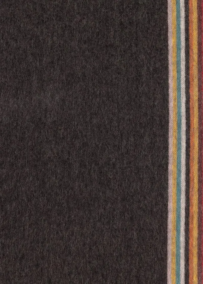 MensWomens Paul Smith Scarves Black Cashmere 039Signature Stripe039 Edge Scarf MensWomens Paul Smith Scarves Black Cashmere 039Signature Stripe039 Edge Scarf