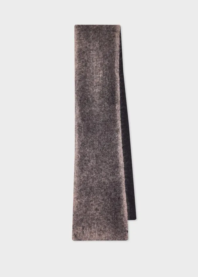 MensWomens Paul Smith Scarves Grey MohairBlend Marl Scarf