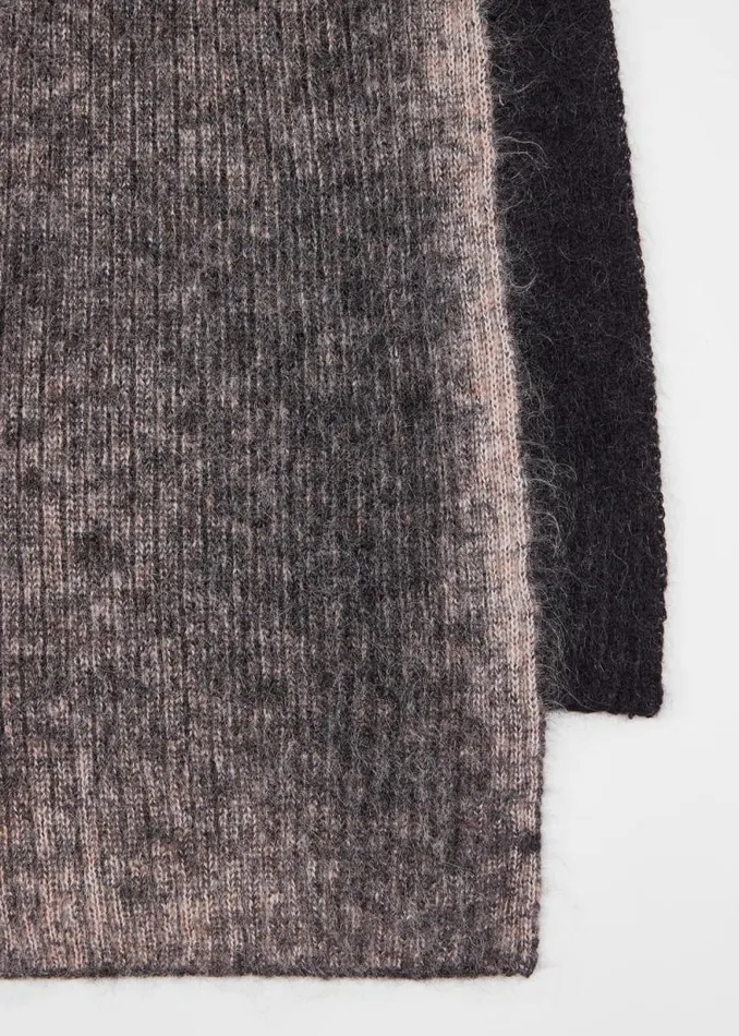 MensWomens Paul Smith Scarves Grey MohairBlend Marl Scarf MensWomens Paul Smith Scarves Grey MohairBlend Marl Scarf