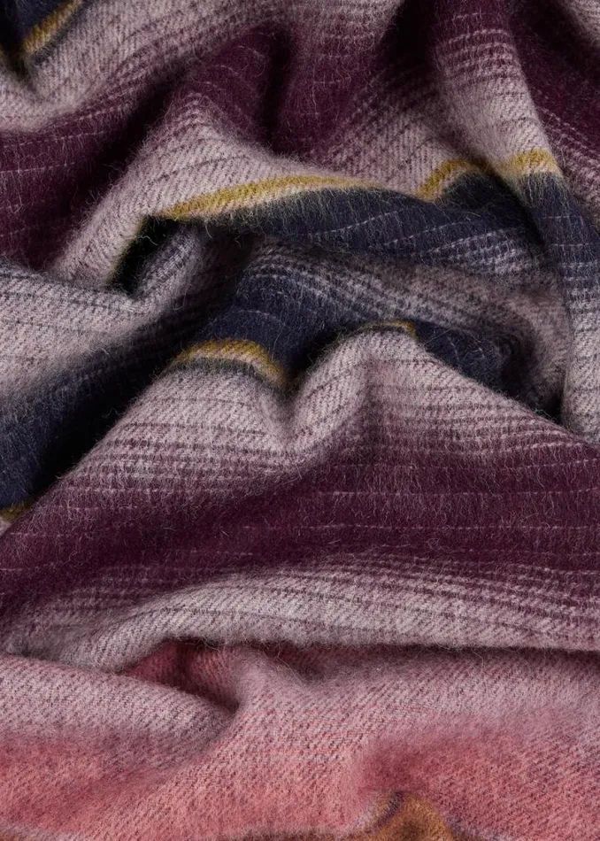 MensWomens Paul Smith Scarves Pink Stripe Wool Scarf MensWomens Paul Smith Scarves Pink Stripe Wool Scarf