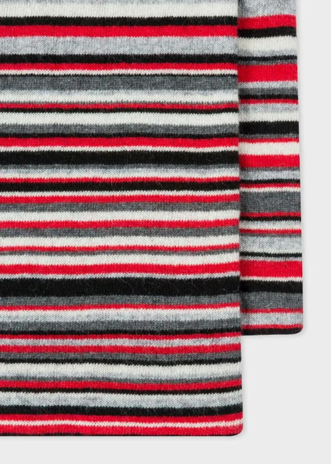MensWomens Paul Smith The Classics Paul Smith For Manchester United Red Striped WoolCashmere Scarf MensWomens Paul Smith The Classics Paul Smith For Manchester United Red Striped WoolCashmere Scarf