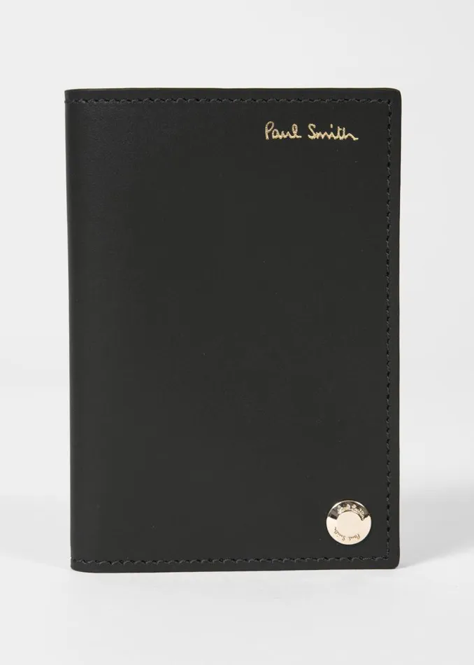 MensWomens Paul Smith Wallets Black 039Signature Stripe039 Interior Pivot Card Holder