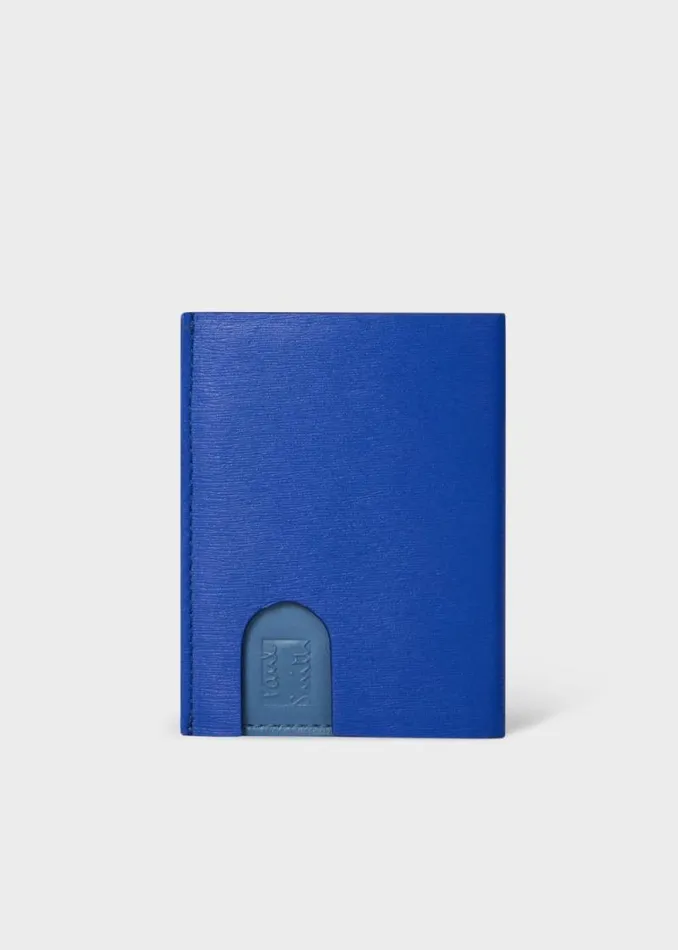 MensWomens Paul Smith Wallets Blue PopUp Leather Card Holder