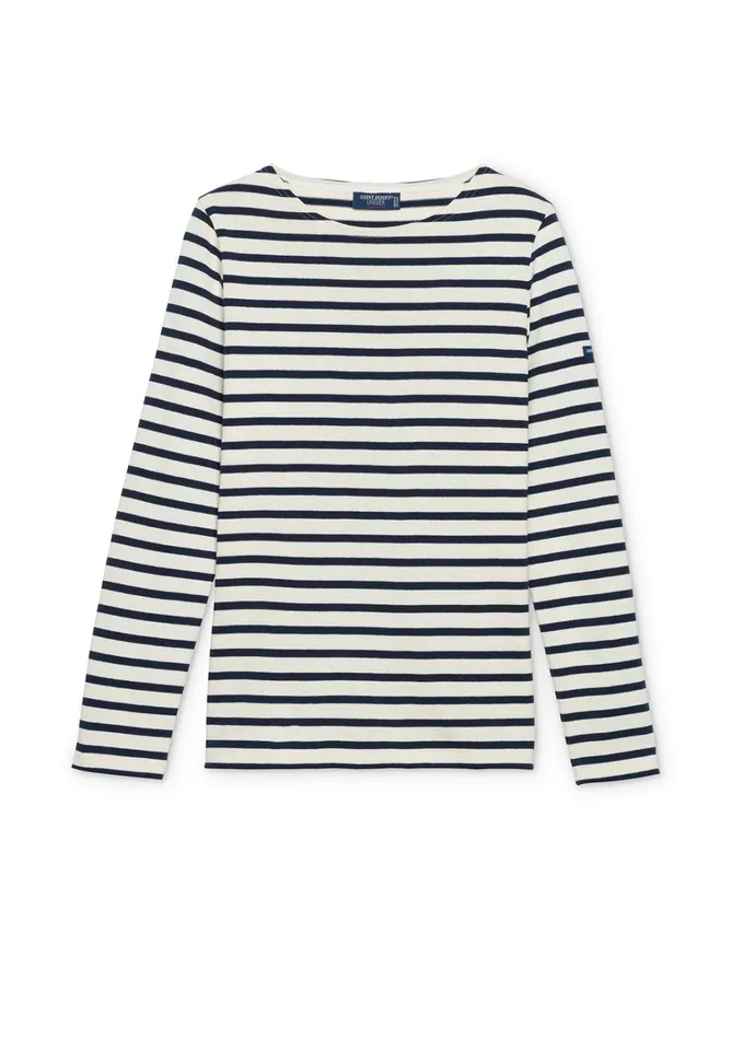 Meridame Ii Authentic Breton Shirt Heavyweight Cotton Ecrunavy Women Saint James Breton Striped Shirts