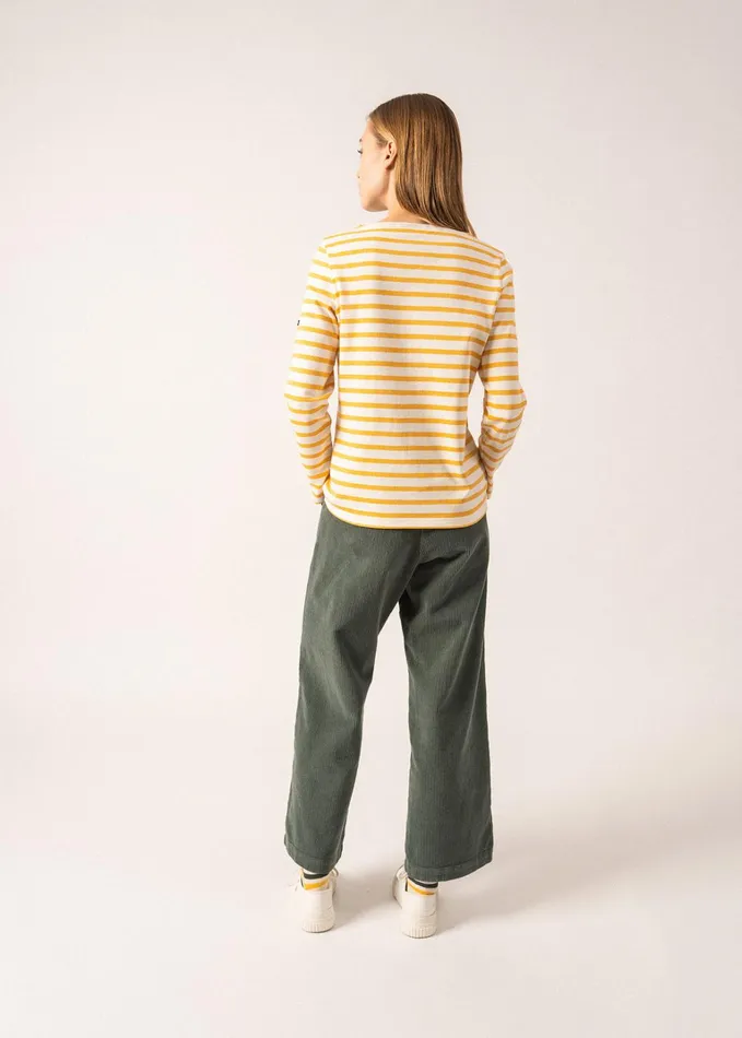 Meridame Ii Authentic Breton Shirt Heavyweight Cotton Ivoryamber Women Saint James Aw24