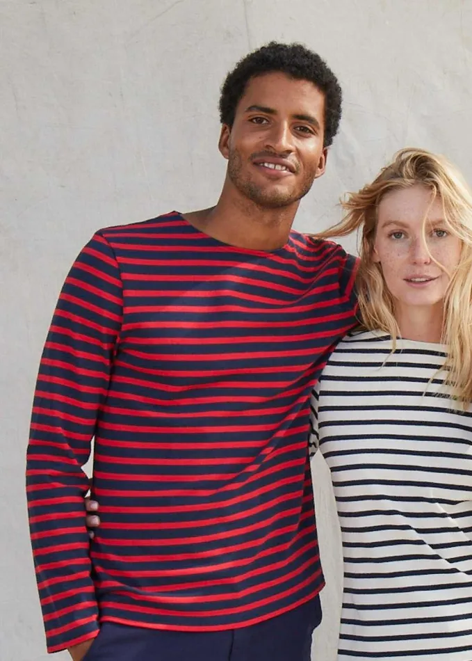 Meridien Moderne Original Breton Shirt Heavyweight Cotton Navyred Men Saint James Breton Striped Shirts Meridien Moderne Original Breton Shirt Heavyweight Cotton Navyred Men Saint James Breton Striped Shirts