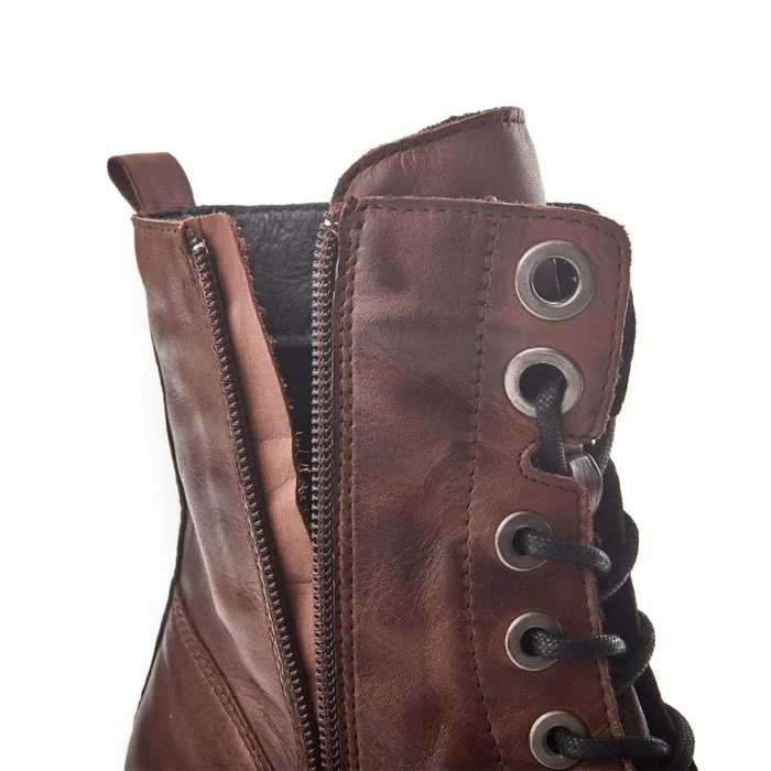 MidCalf Boots Women Moda In Pelle Bellzie Dark Brown Leather