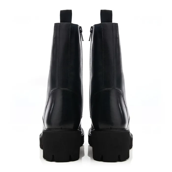 MidCalf Boots Women Moda In Pelle Bsoleful BKortez Black Leather
