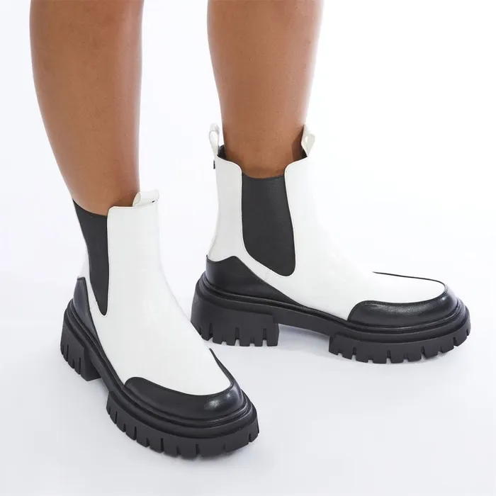 MidCalf Boots Women Moda In Pelle M By Moda Berra White Patent Mocc Croc