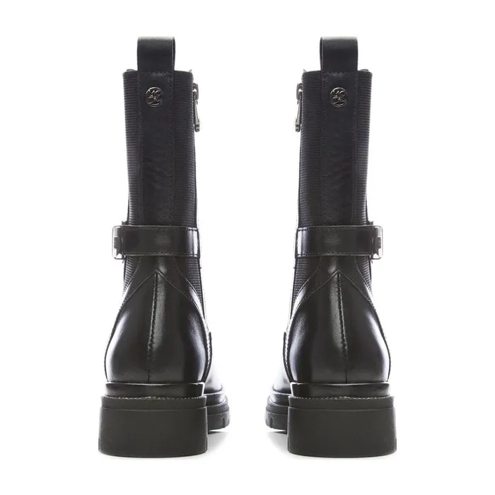 MidCalf Boots Women Moda In Pelle Raelyn Black Leather