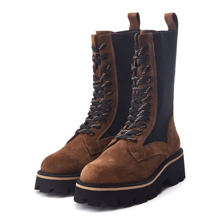 MidCalf Boots Women Moda In Pelle Shoon Sh Ackridge Tan Suede