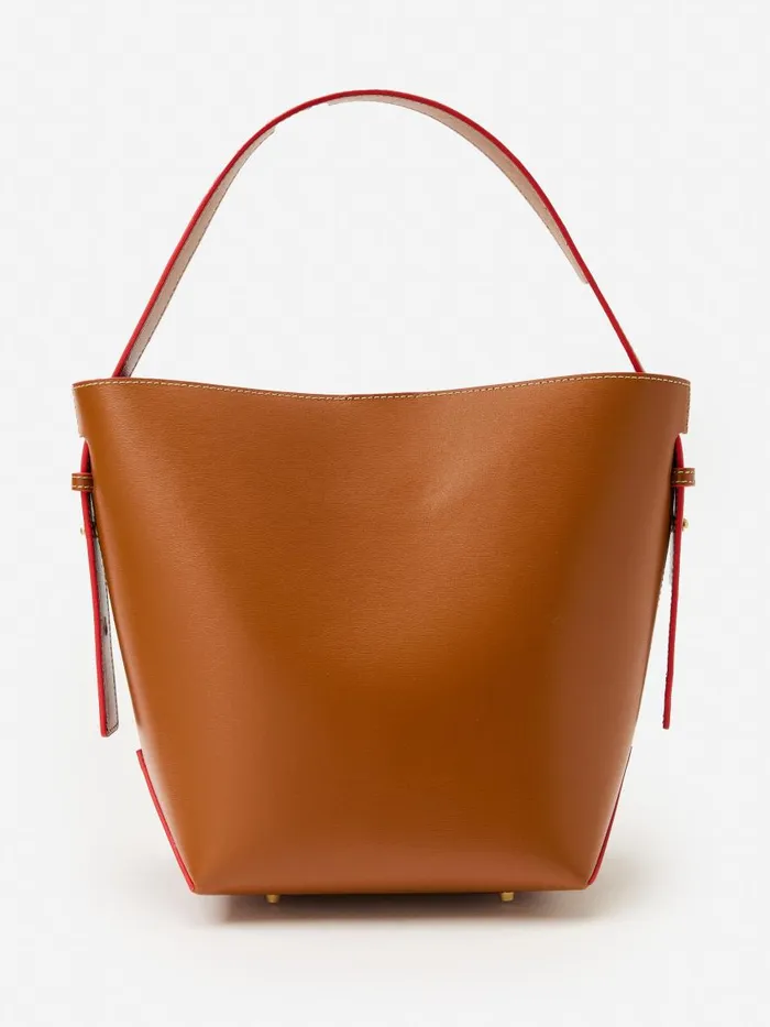 Mini Totes and Crossbody Bags WomenMen JMcLaughlin Crawford Leather Bucket Bag Vachetta