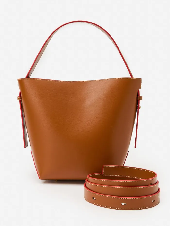 Mini Totes and Crossbody Bags WomenMen JMcLaughlin Crawford Leather Bucket Bag Vachetta Mini Totes and Crossbody Bags WomenMen JMcLaughlin Crawford Leather Bucket Bag Vachetta