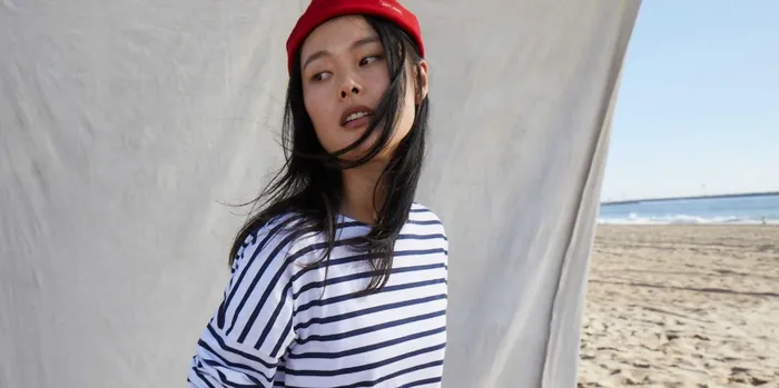 Minquiers Drop Ii DropShoulder Breton Striped Shirt Soft Cotton Straight Fit Whitenavy Women Saint James Breton Striped Shirts