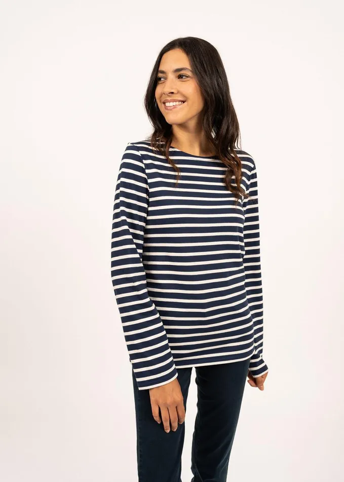 Minquiers Modern Authentic Breton Stripe Shirt Soft Cotton Navyecru Men Saint James Breton Striped Shirts Minquiers Modern Authentic Breton Stripe Shirt Soft Cotton Navyecru Men Saint James Breton Striped Shirts