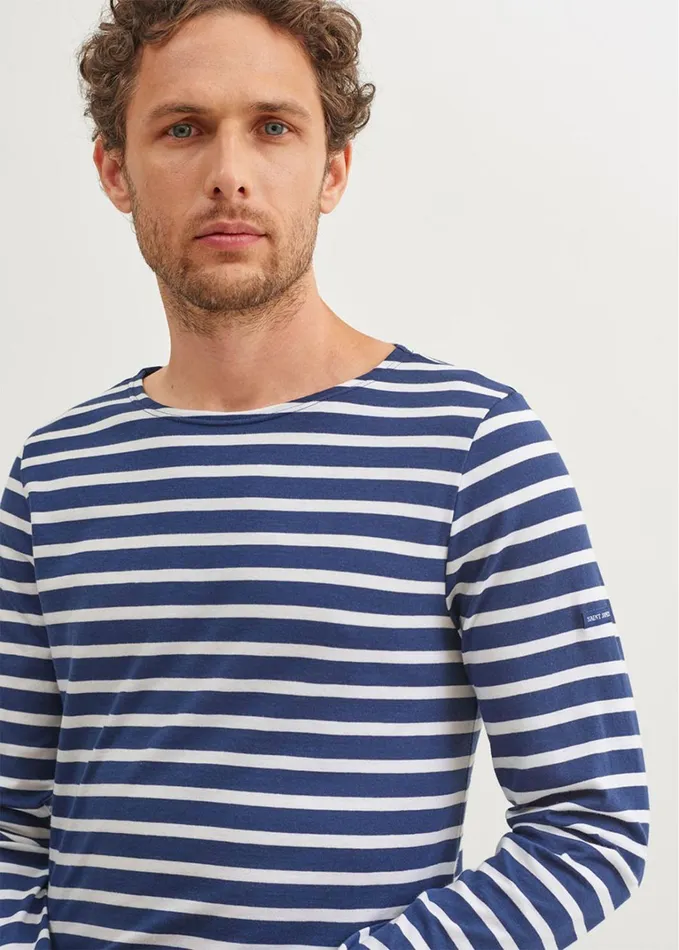 Minquiers Modern Authentic Breton Stripe Shirt Soft Cotton Navywhite Women Saint James Breton Striped Shirts