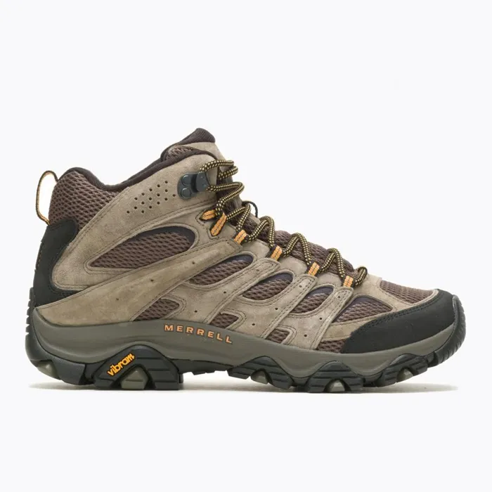 Moab 3 Mid Wide Width Walnut Men Merrell Boots