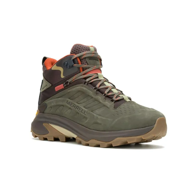 Moab Speed 2 Leather Mid Waterproof Olive Men Merrell Boots