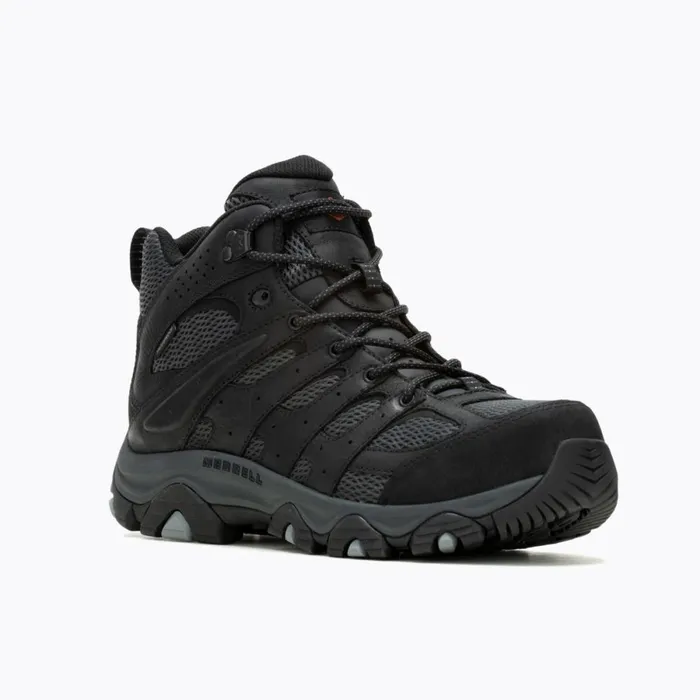 Moab Vertex 2 Mid Waterproof Carbon Fiber Work Boot Wide Width Blackgranite Men Merrell Boots