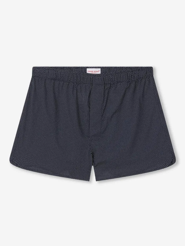 Modern Fit Boxer Shorts Men Derek Rose Modern Fit Boxers Plaza 21 Cotton Batiste Navy