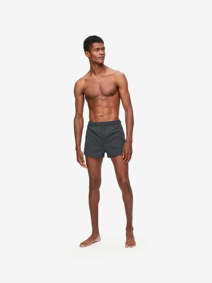 Modern Fit Boxer Shorts Men Derek Rose Modern Fit Boxers Plaza 21 Cotton Batiste Navy