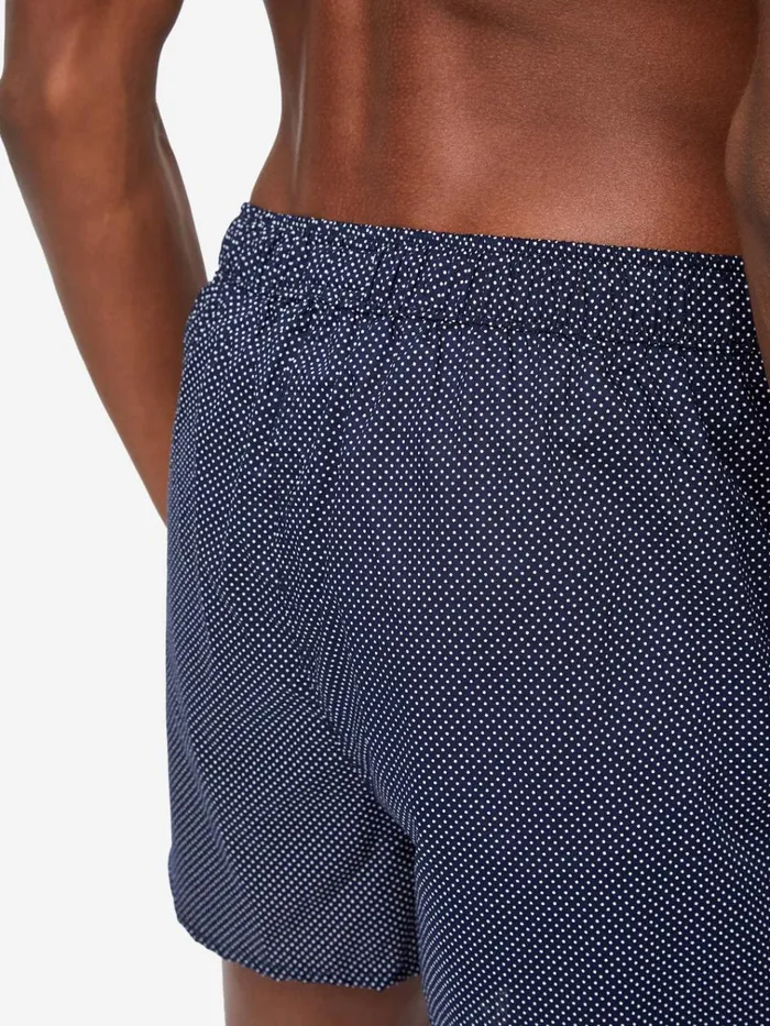 Modern Fit Boxer Shorts Men Derek Rose Modern Fit Boxers Plaza 21 Cotton Batiste Navy