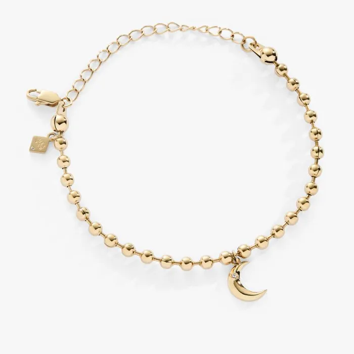 Moon Ball Chain Bracelet Stainless Steel Gold Women Alex And Ani Bracelets