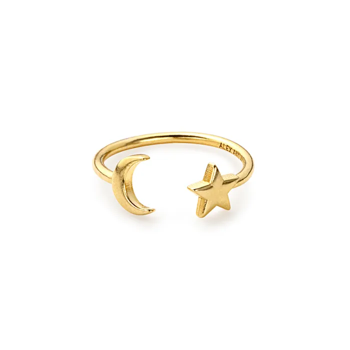 Moon Star Ring Wrap Sterling Silver Women Alex And Ani Growth New Beginnings