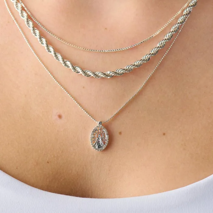 Mother Mary Charm Necklace Silver Women Alex And Ani Easter