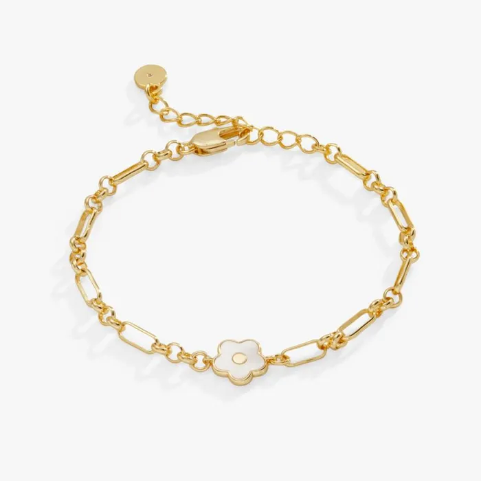 Mother Of Pearl Daisy Charm Chain Bracelet Gold Women Alex And Ani Luck Prosperity Mother Of Pearl Daisy Charm Chain Bracelet Gold Women Alex And Ani Luck Prosperity