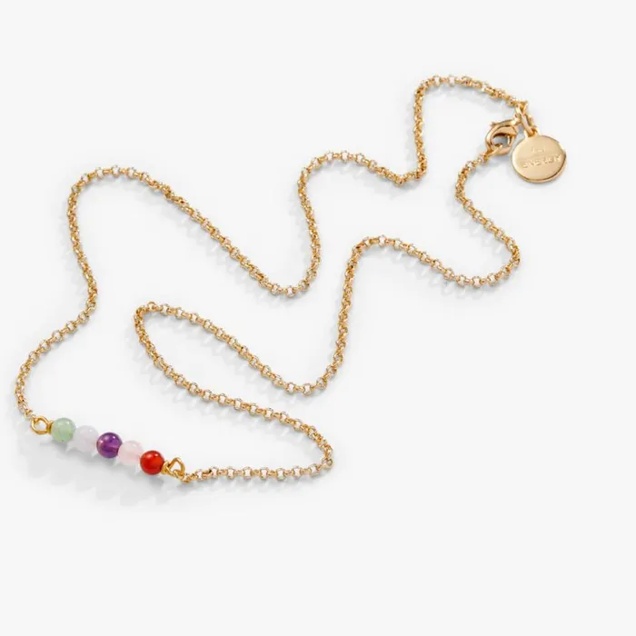 MultiGemstone Chain Necklace Silver Women Alex And Ani Necklaces MultiGemstone Chain Necklace Silver Women Alex And Ani Necklaces