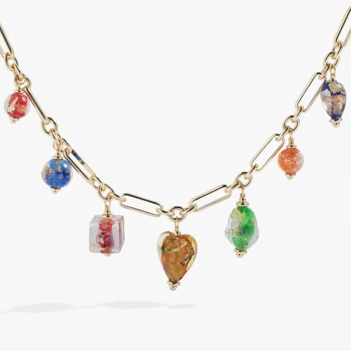 Murano Beads Adjustable Charm Necklace Gold Women Alex And Ani Necklaces Murano Beads Adjustable Charm Necklace Gold Women Alex And Ani Necklaces
