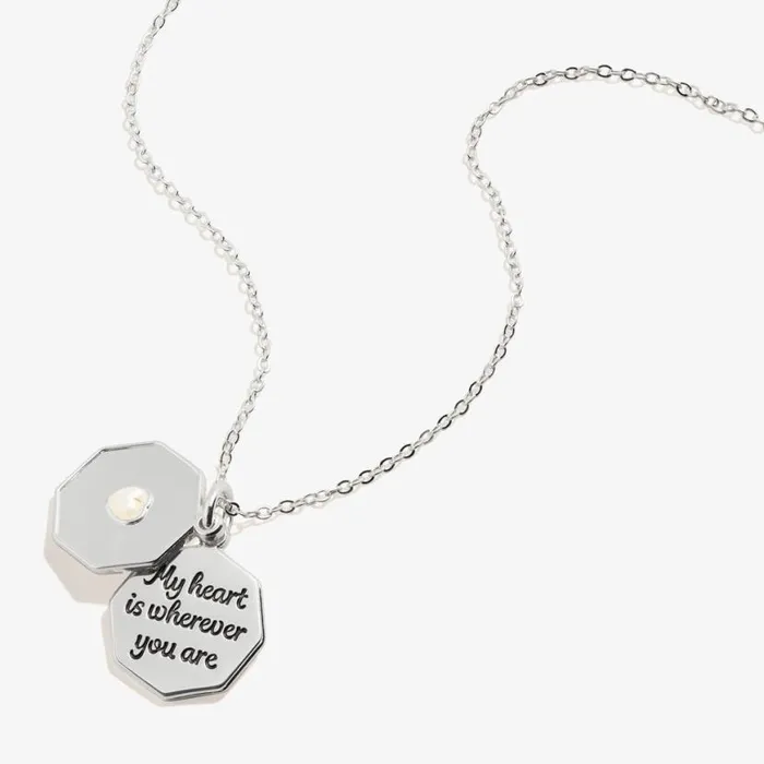 My Heart Is Wherever You Are039 Slider Necklace Adjustable Silver Women Alex And Ani Heart My Heart Is Wherever You Are039 Slider Necklace Adjustable Silver Women Alex And Ani Heart