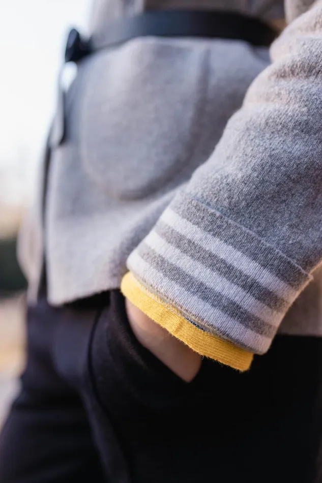 Nashville Short Buttoned Jacket With Patch Pockets Lightgreywinterwhite Women Saint James Sweaters Cardigans and Jackets