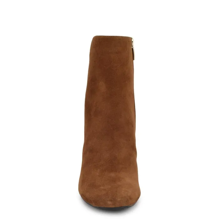 Nine West Boots and Booties Women Ailet 92159 Square Toe Booties Natural Suede Nine West Boots and Booties Women Ailet 92159 Square Toe Booties Natural Suede