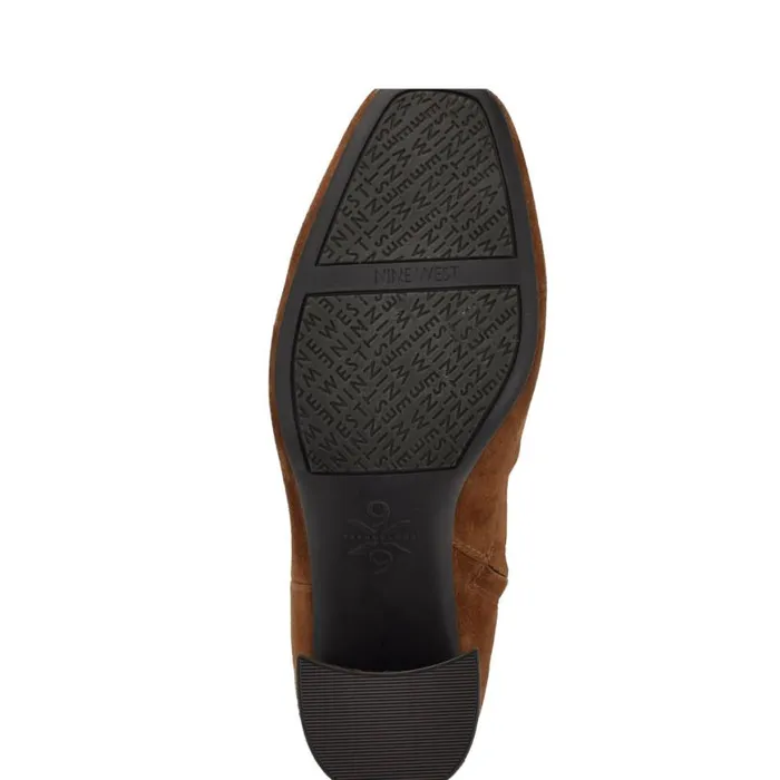 Nine West Boots and Booties Women Ailet 92159 Square Toe Booties Natural Suede Nine West Boots and Booties Women Ailet 92159 Square Toe Booties Natural Suede