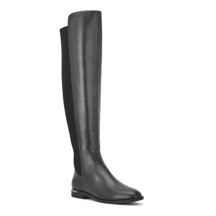 Nine West Boots and Booties Women Allair Stretch Back Over The Knee Boots Black Nine West Boots and Booties Women Allair Stretch Back Over The Knee Boots Black