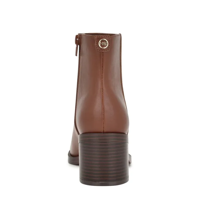 Nine West Boots and Booties Women Amatto Dress Booties Brown